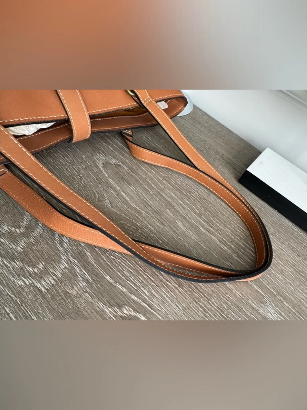Patricia Nash Alanya Leather Tote Bag in Cognac Brown - Picture 15 of 15
